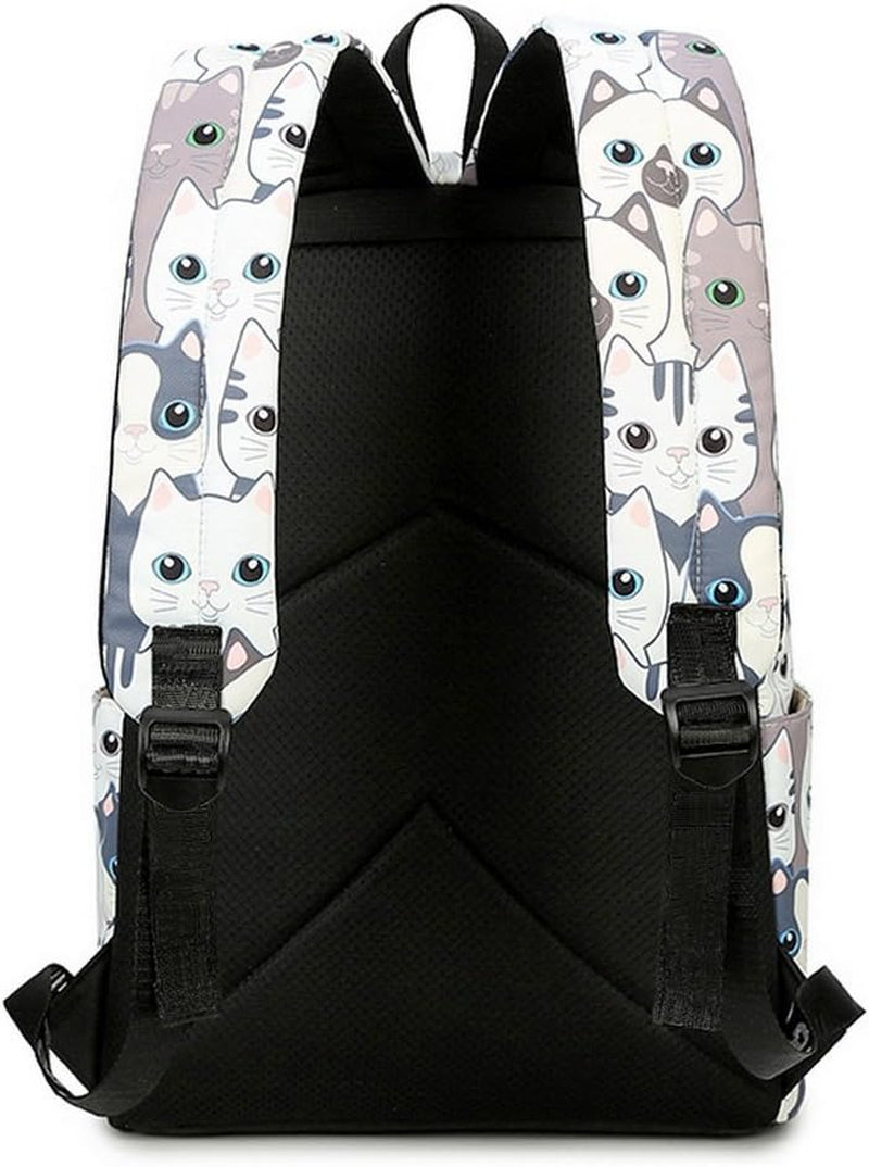 Leisure Backpack for Girls Teenage School Backpack Women Backpack Purse Cat