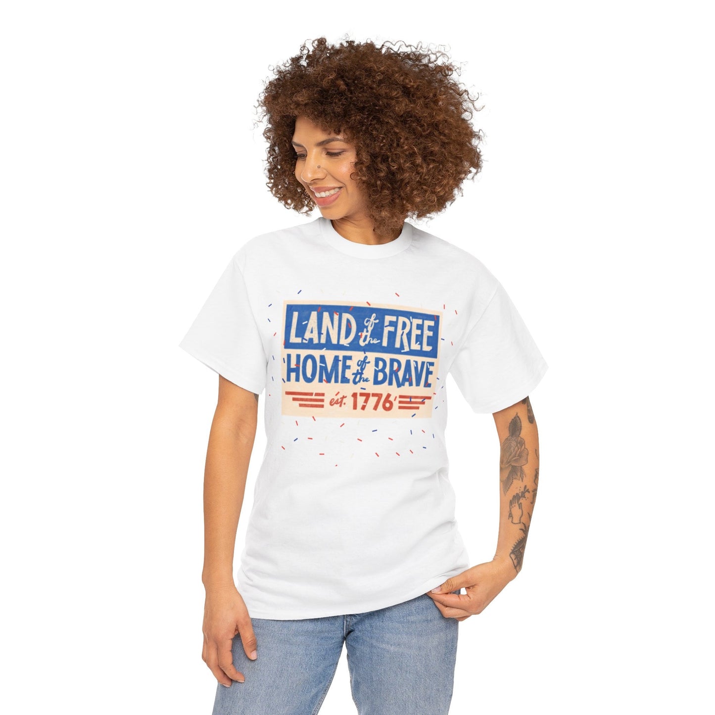 Free and Brave Unisex Heavy Cotton Tee