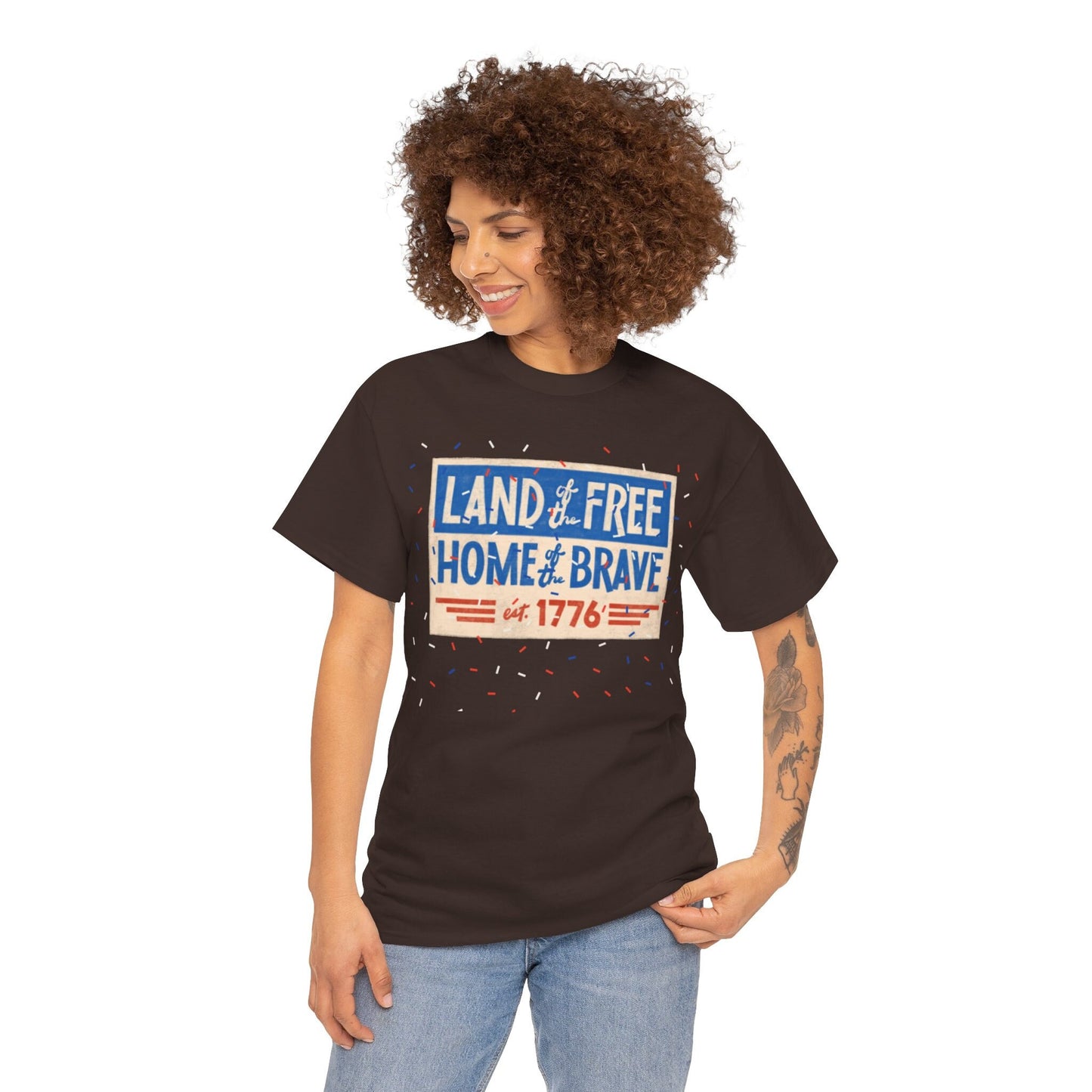 Free and Brave Unisex Heavy Cotton Tee