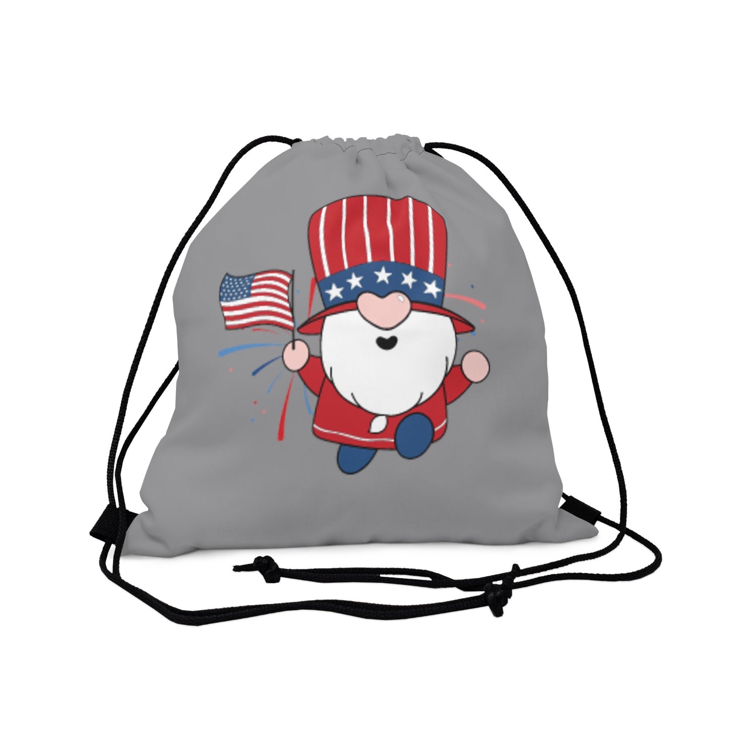 Gnome 4th Outdoor Drawstring Bag