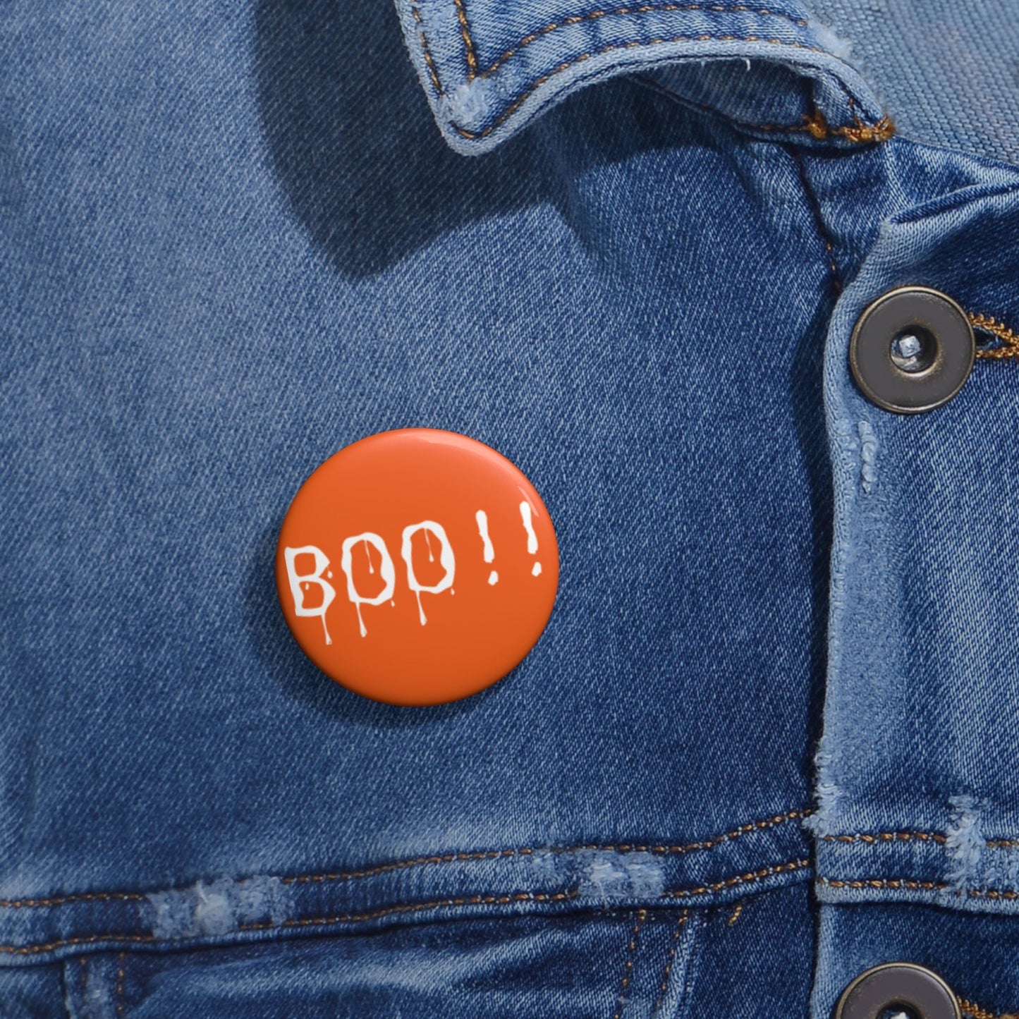 Orange BOO!! Custom Pin