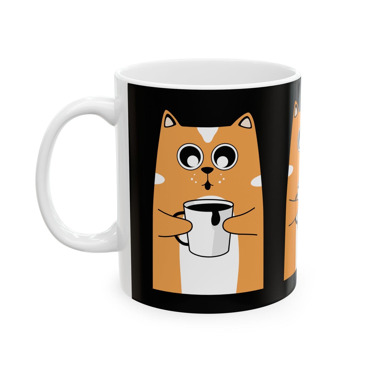 Kitty Java Ceramic Mug, (11oz, 15oz)