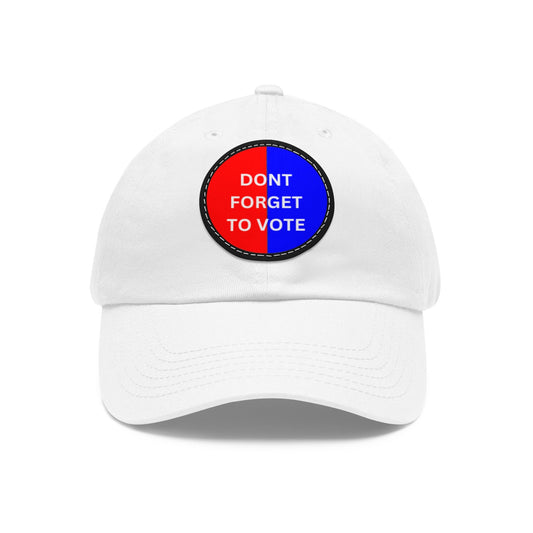 VOTE Hat with Leather Patch (Round)