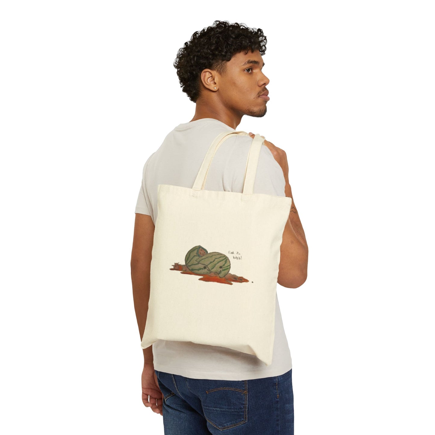 Eat it B**** Cotton Canvas Tote Bag