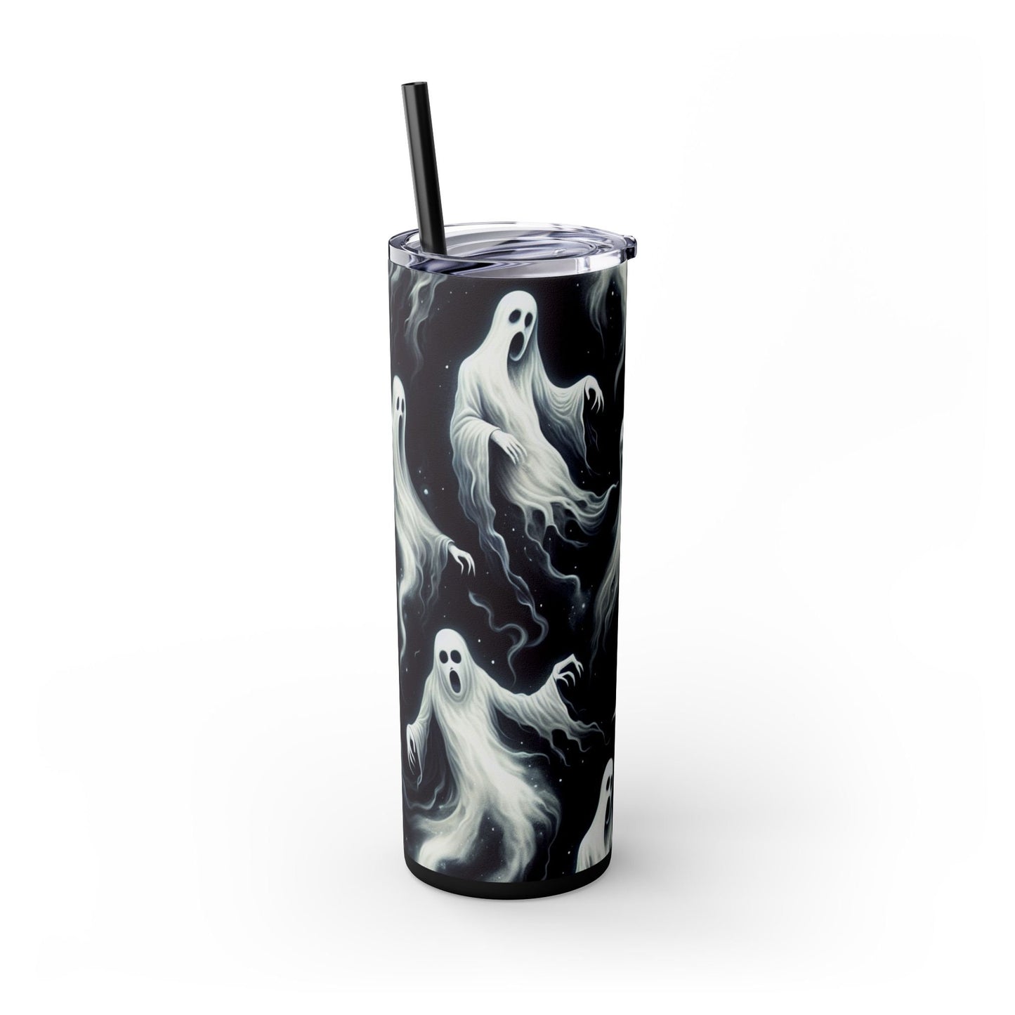 Ghosts Tumbler with Straw, 20oz