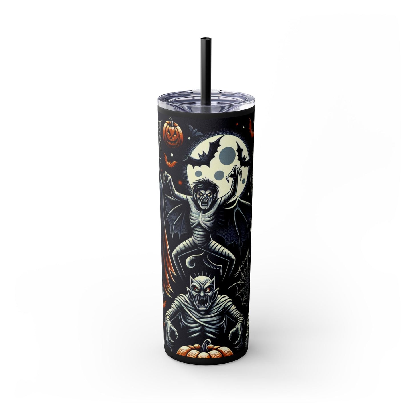 Halloween Monsters Tumbler with Straw, 20oz