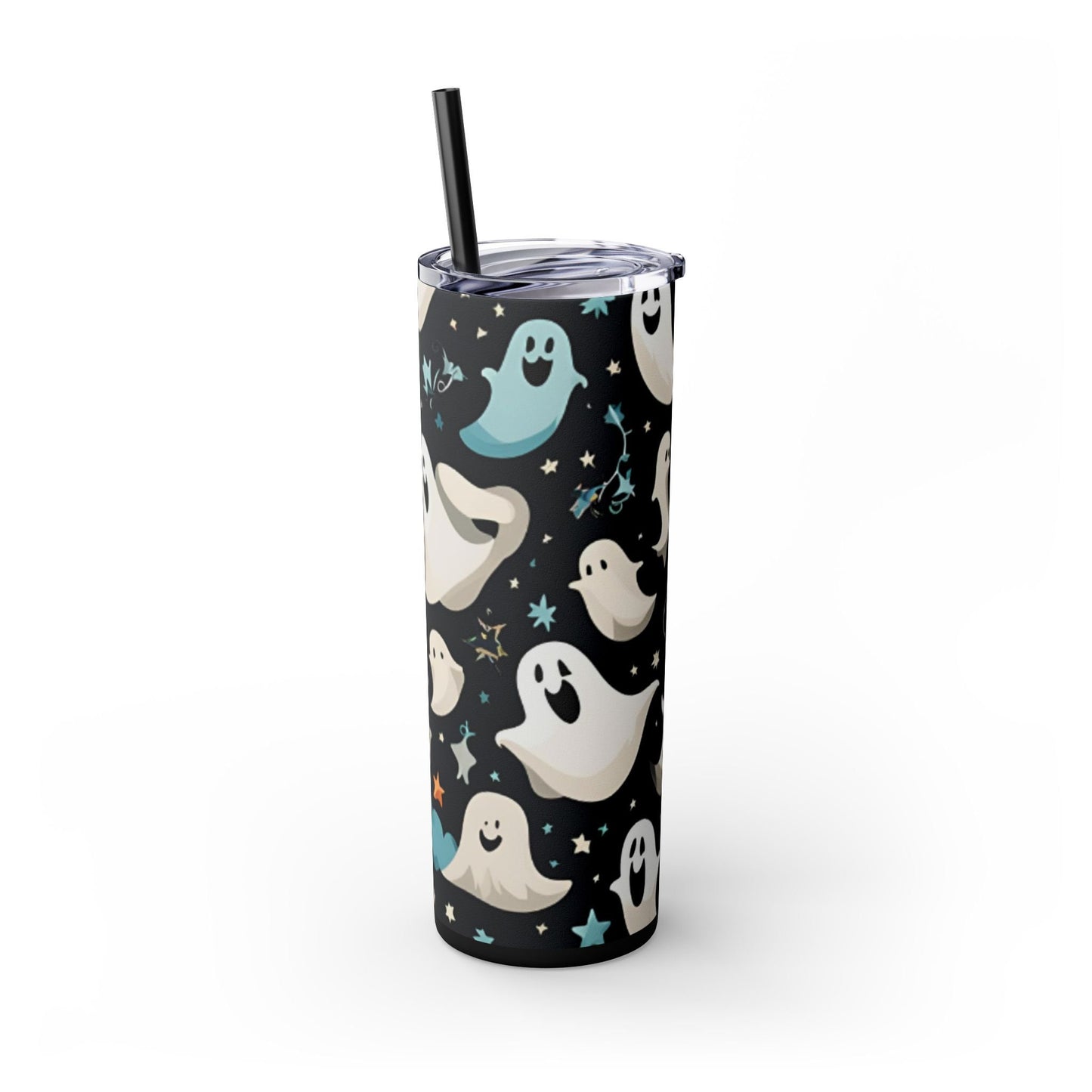 Funny Ghosts Tumbler with Straw, 20oz