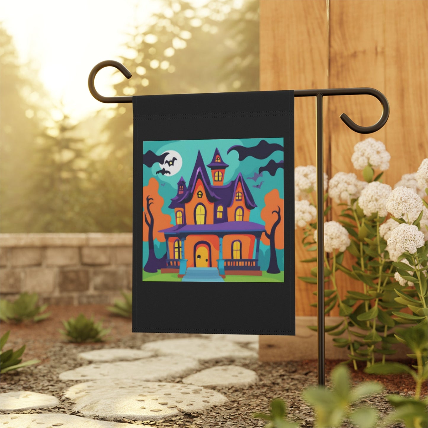 Haunted House Garden Banner