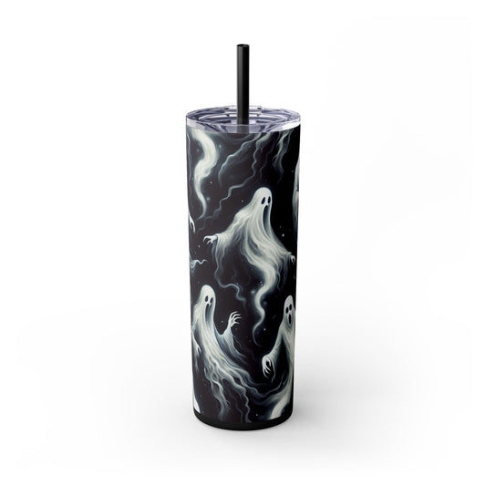 Ghosts Tumbler with Straw, 20oz