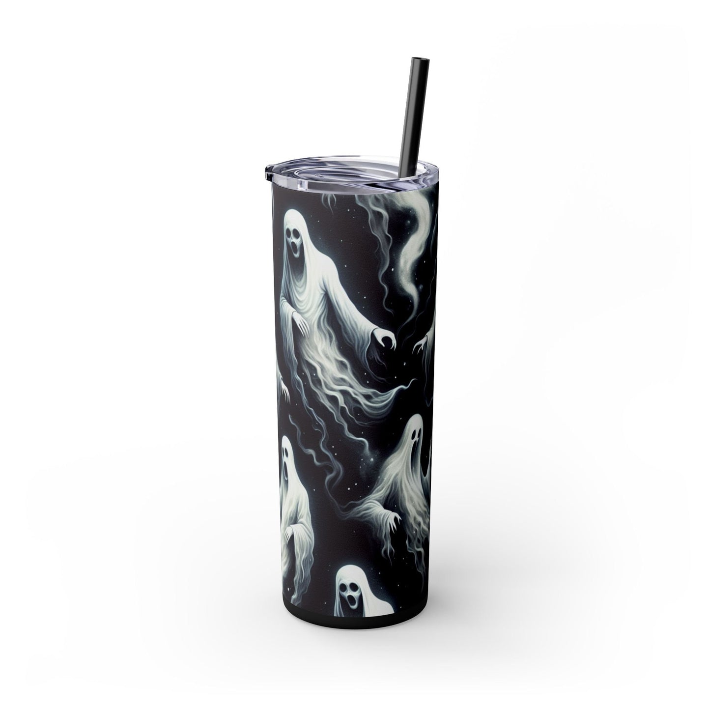 Ghosts Tumbler with Straw, 20oz