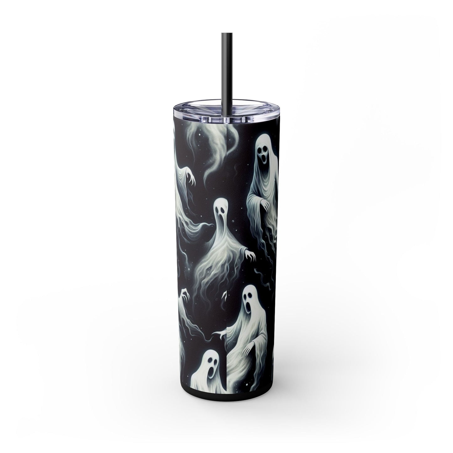 Ghosts Tumbler with Straw, 20oz