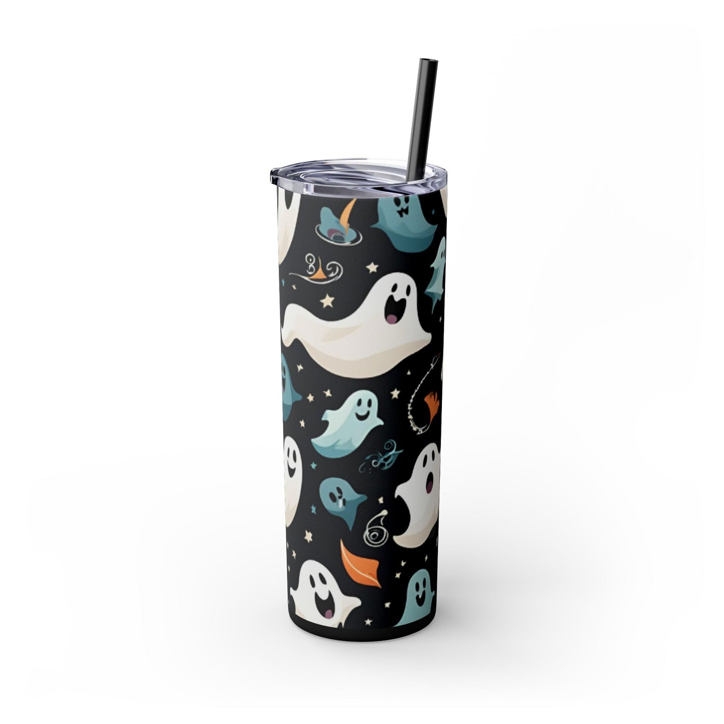 Funny Ghosts Tumbler with Straw, 20oz